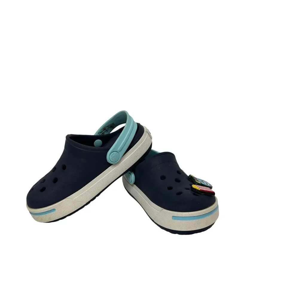 Crocs Crocband Clogs Blue Slip on Shoe‎ Water Shoe Waterproof sz 8/9 Kids